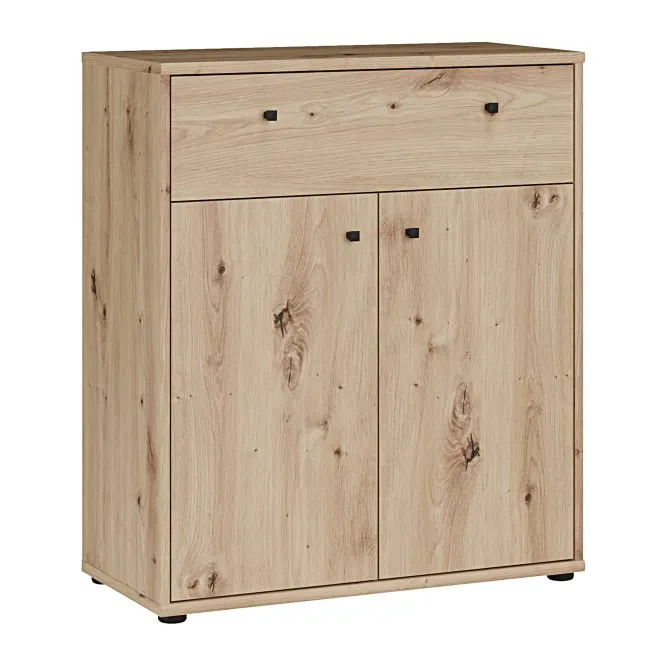 Komoda 2-drzwiowa z szufladą ARCHBOX SZ74 W85 Dąb Artisan