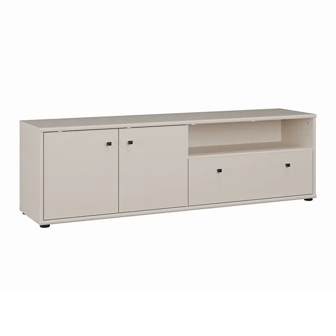 Szafka RTV 2-drzwiowa z szufladą ARCHBOX L/P SZ144 Piaskowy
