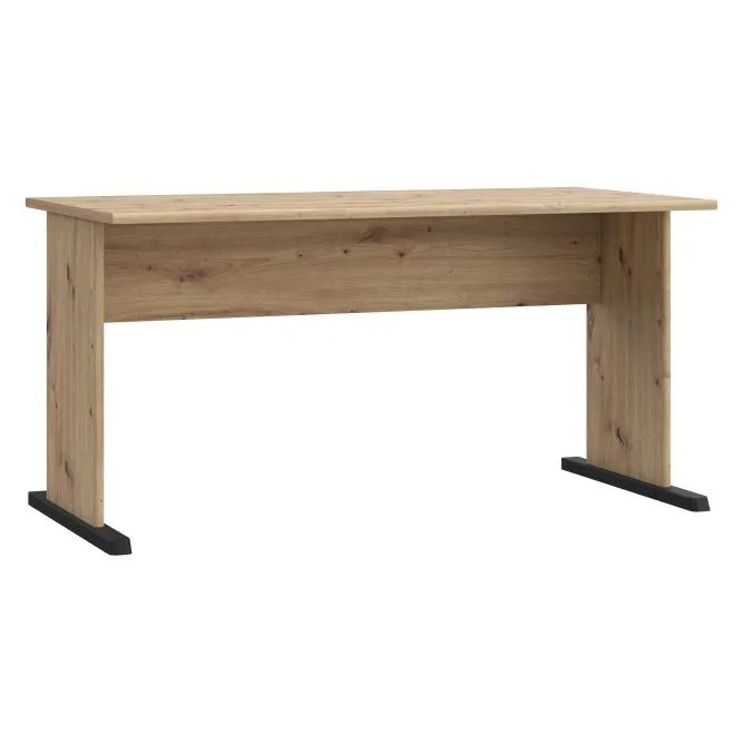 Biurko ARCHBOX 144 cm dąb artisan czarny