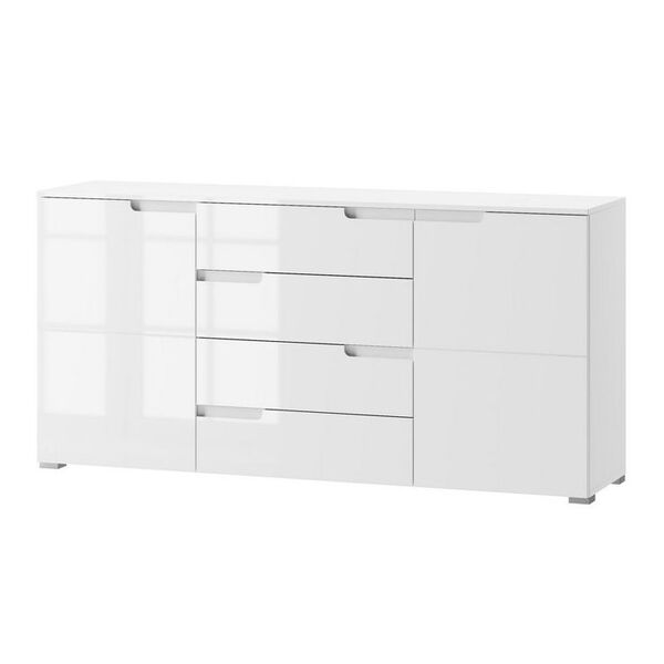 Komoda SELENE 8 2-drzwiowa z szufladami biały połysk 165x80x40cm Komoda SELENE 8 2-drzwiowa z szufladami biały połysk 165x80x40cm