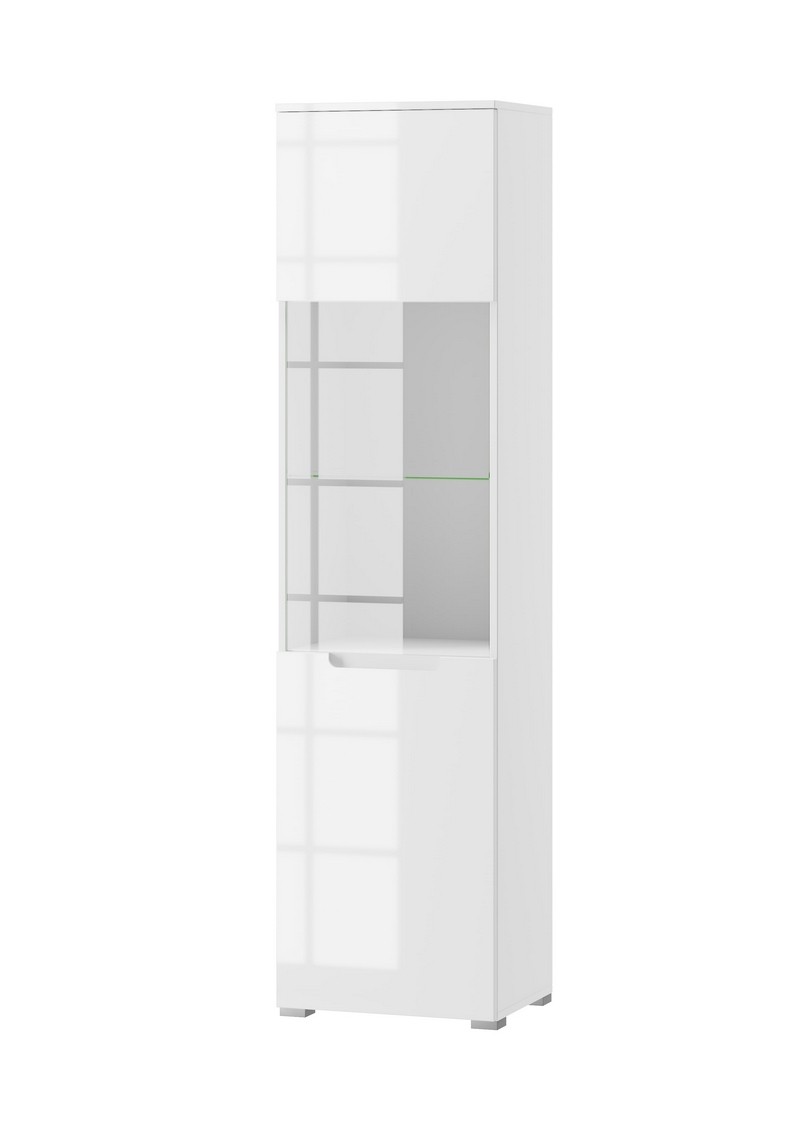 Witryna SELENE 25 biały połysk 196x50x39cm Witryna SELENE 25 biały połysk 196x50x39cm
