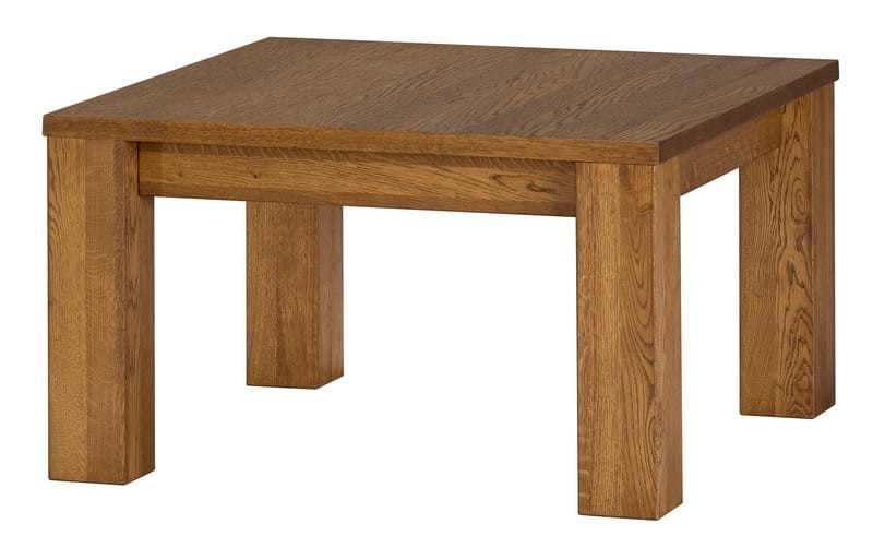 Stolik kawowy VELVET 42 drewniany dąb rustical 85x85x48cm