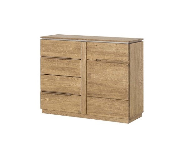 Komoda 1-drzwiowa z 4 szufladami MONTENEGRO 44 drewniana dąb rustical 108x87x42cm Komoda 1-drzwiowa z 4 szufladami MONTENEGRO 44 drewniana dąb rustical 108x87x42cm