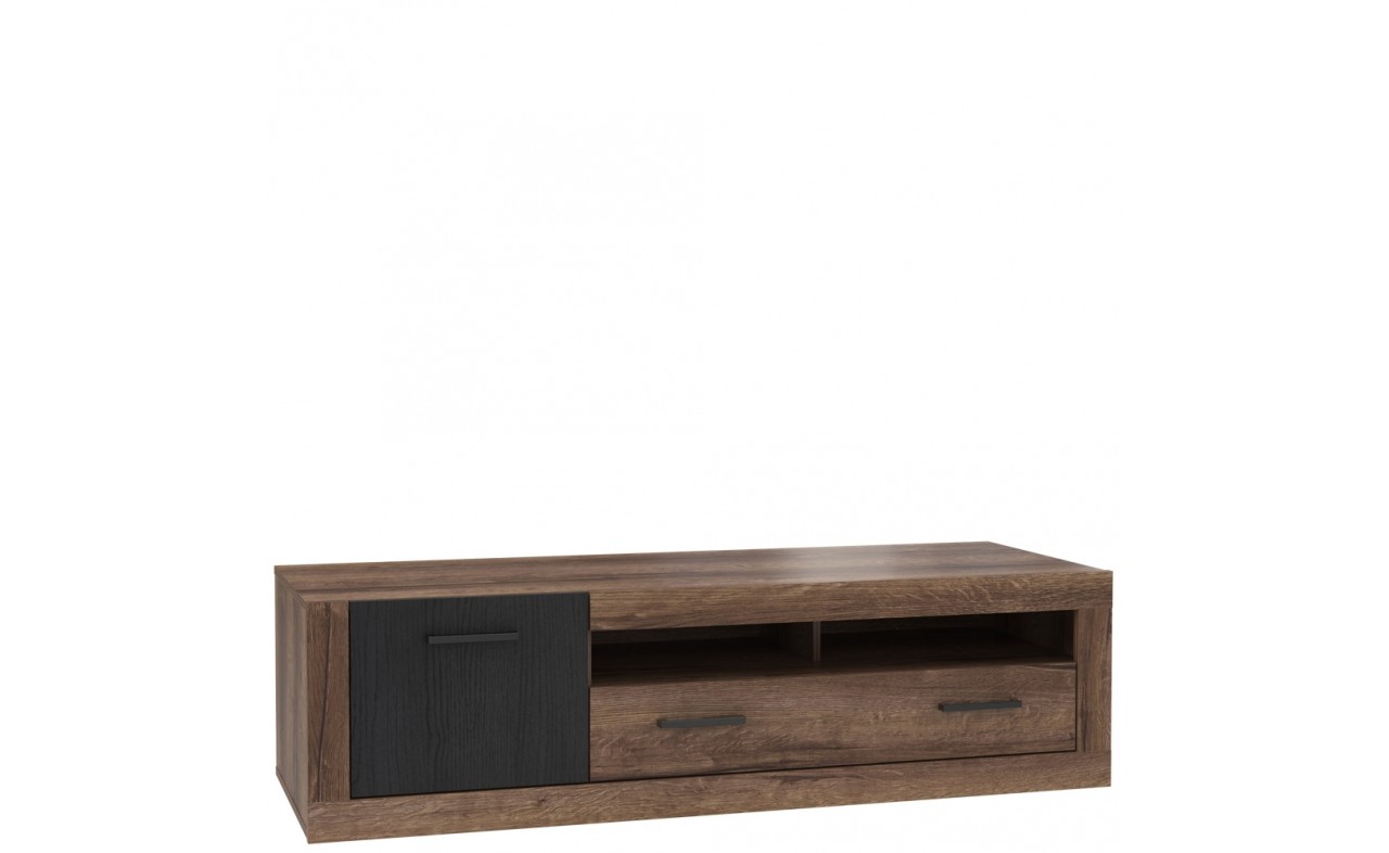 Szafka RTV TRASS 143 cm dąb czarny dąb szlachetny Szafka RTV TRASS 143 cm dąb czarny dąb szlachetny