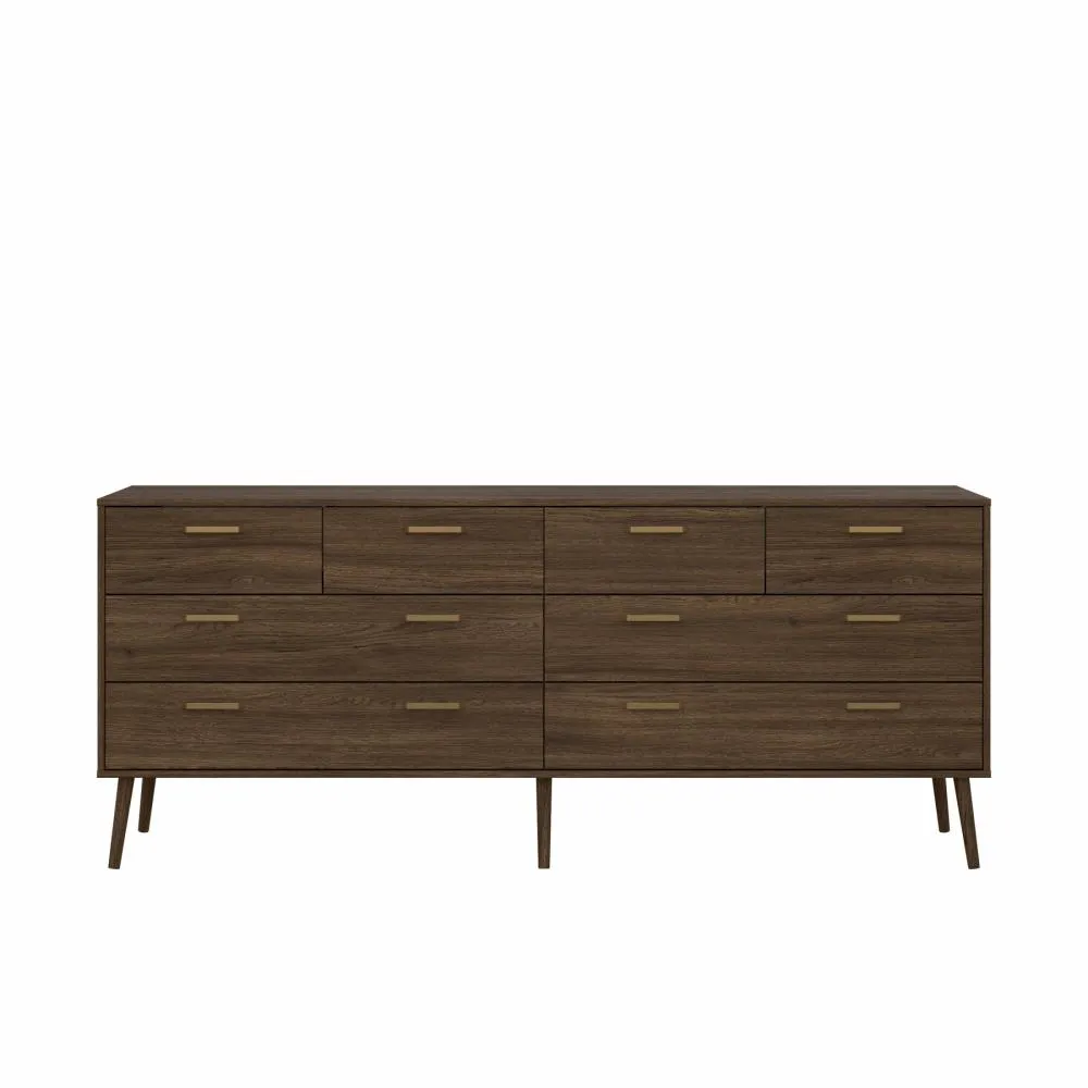 Komoda podwójna z szufladami 4+4 TONE 196 cm dąb narbonne