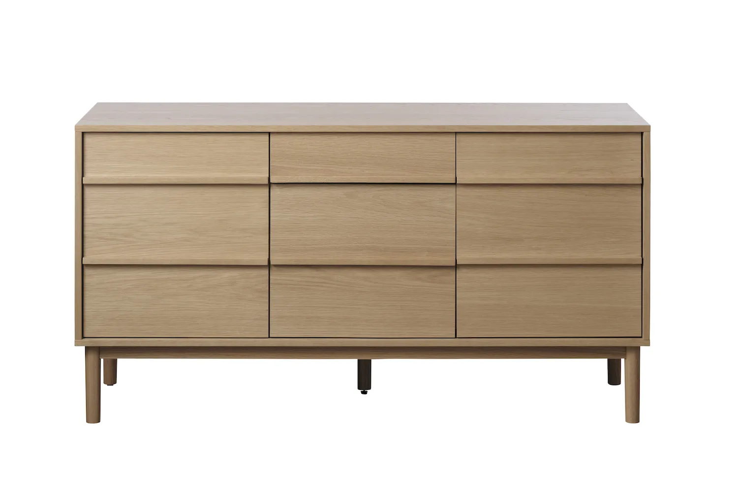 Komoda 3-drzwiowa z 1 szufladą PONZA 140 cm kolor: dąb Komoda 3-drzwiowa z 1 szufladą PONZA 140 cm kolor: dąb