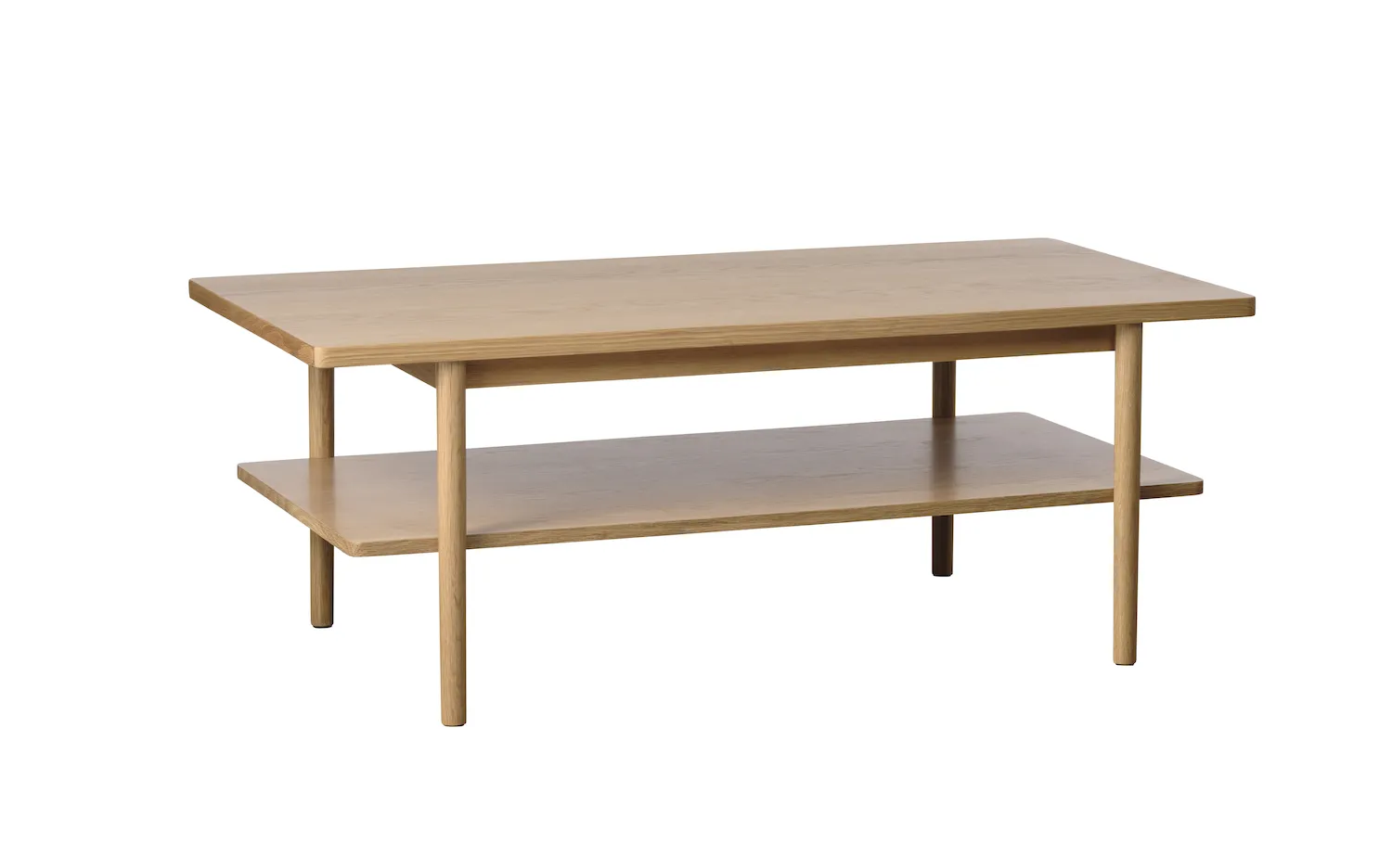 Stolik kawowy PONZA z półką 60x120 cm dąb naturalny