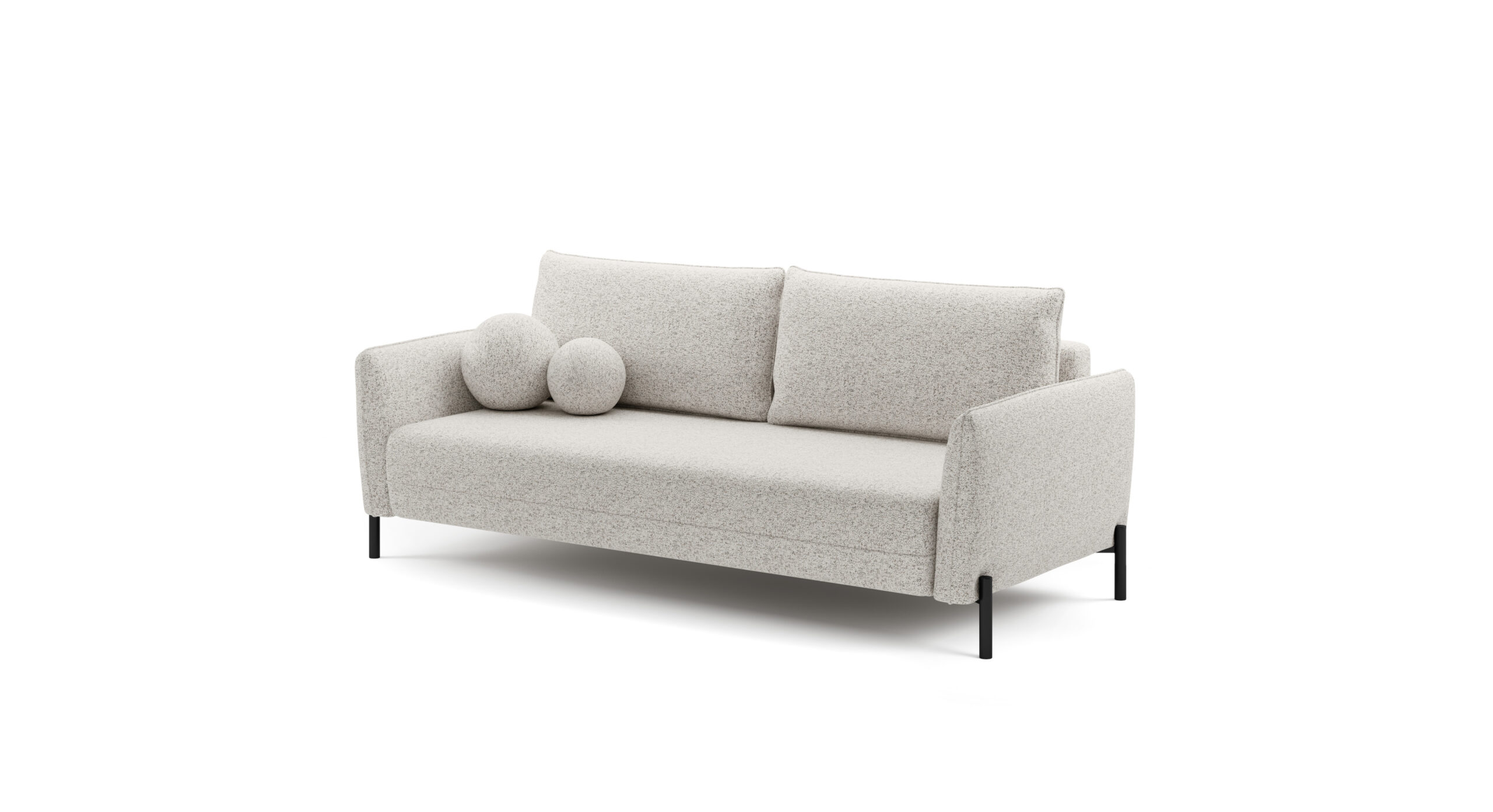 Sofa rozkładana VASCO funkcja spania - Tkanina Puente 06 piaskowy