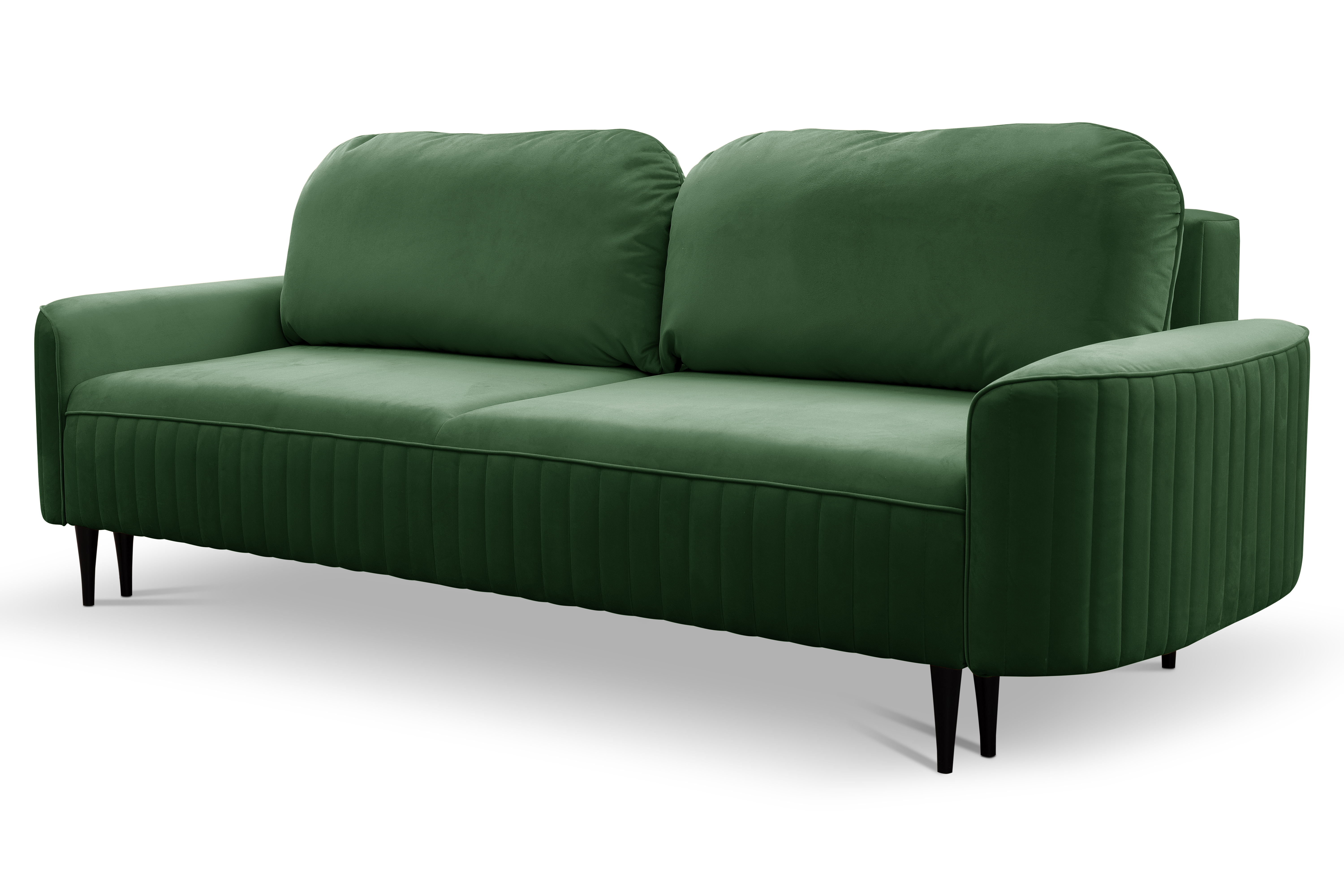 Sofa rozkładana z pojemnikiem VENA VELLUTO 244 cm zielona