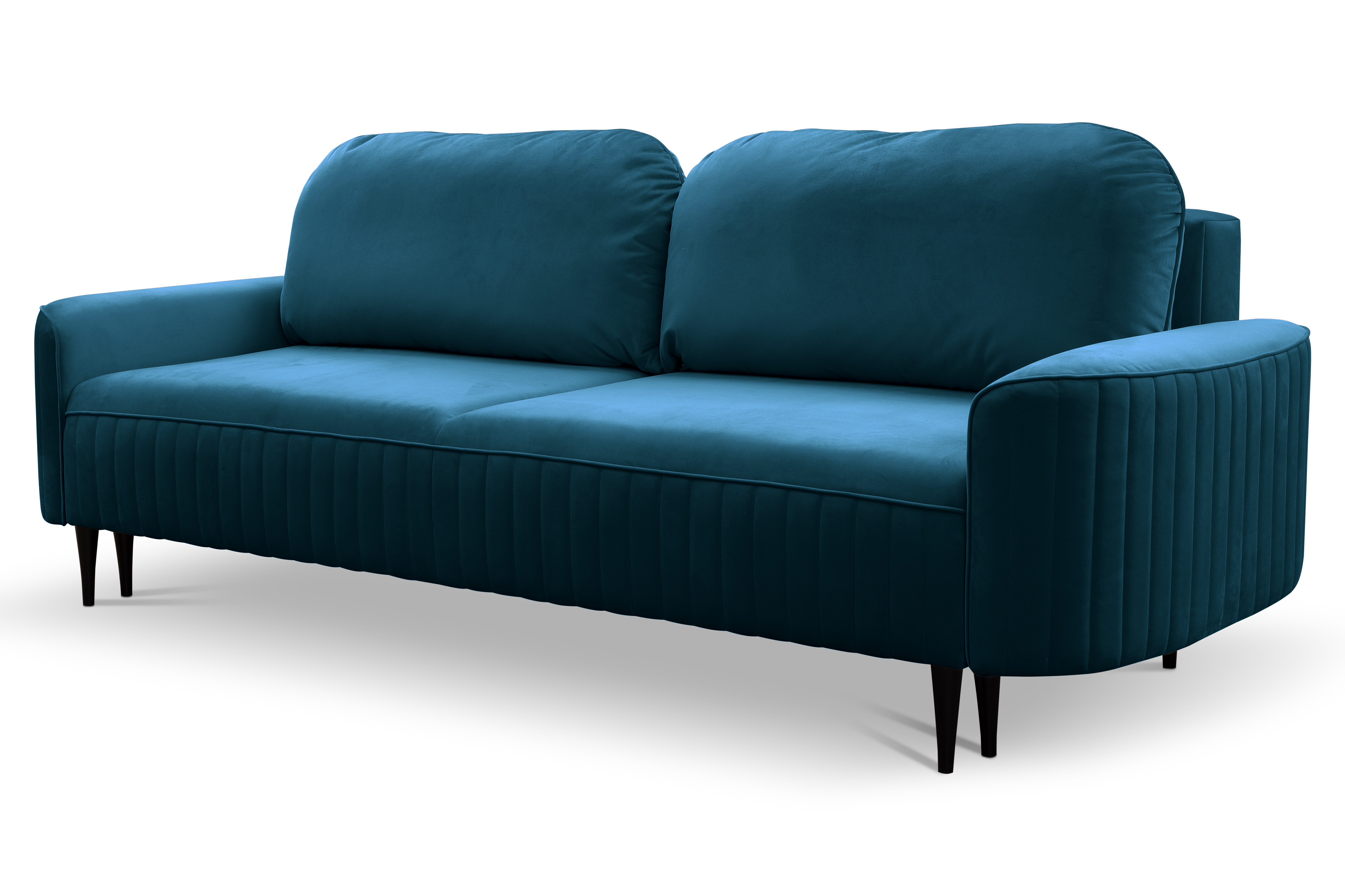 Sofa rozkładana z pojemnikiem VENA VELLUTO 244 cm niebieska