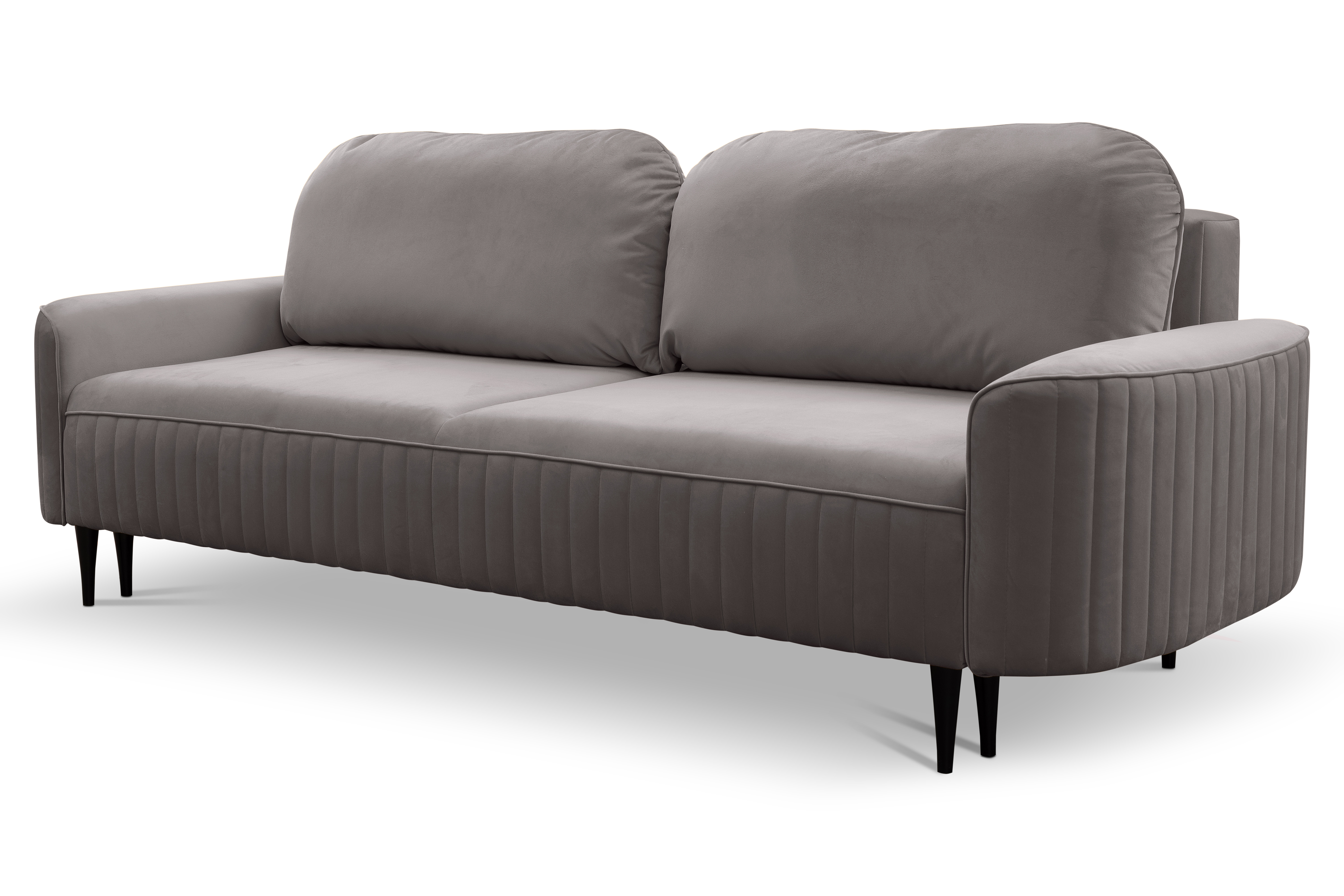 Sofa rozkładana z pojemnikiem VENA VELLUTO 244 cm szara