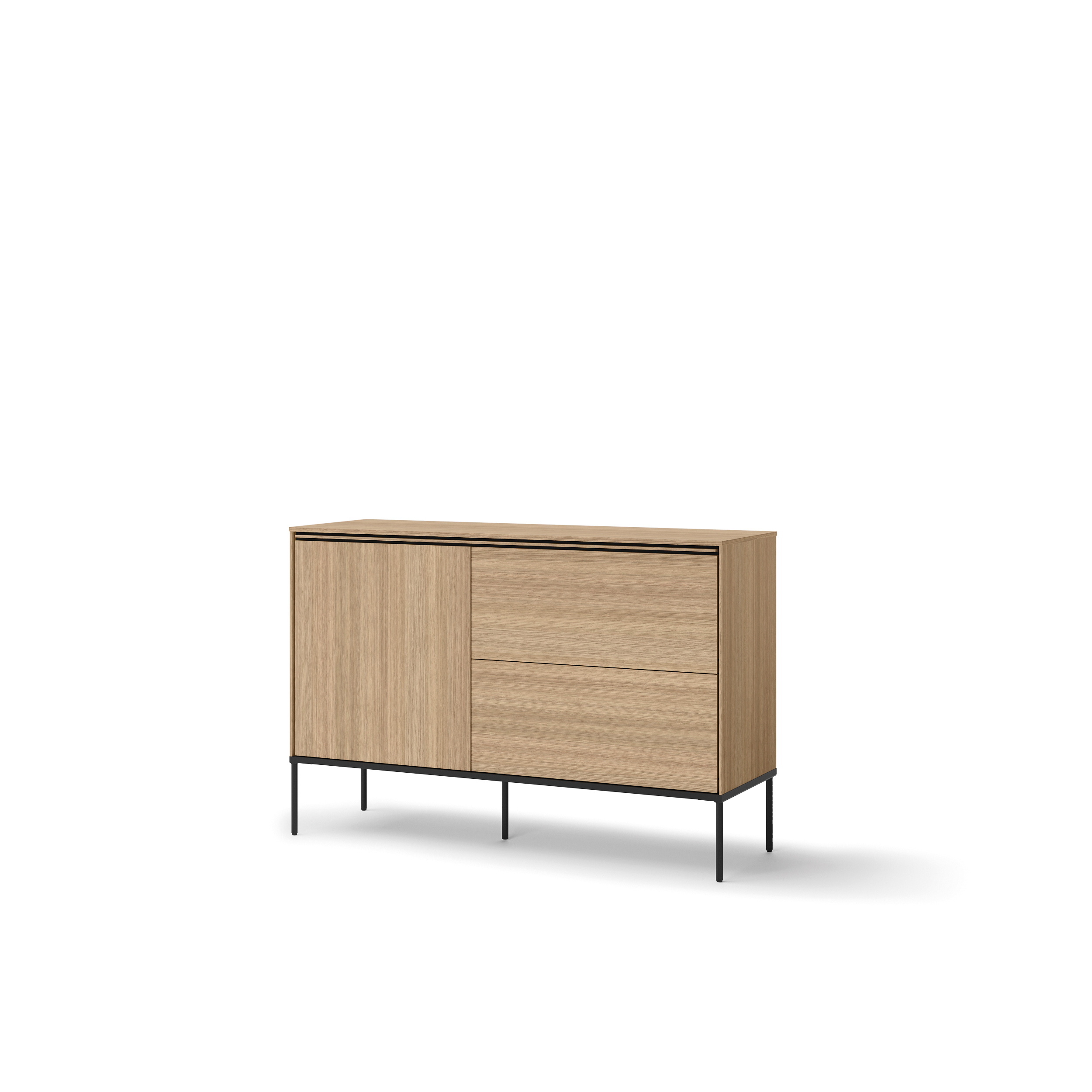 Komoda z szufladami VISSO VI-03 127cm dąb linearny Komoda z szufladami VISSO VI-03 127cm dąb linearny