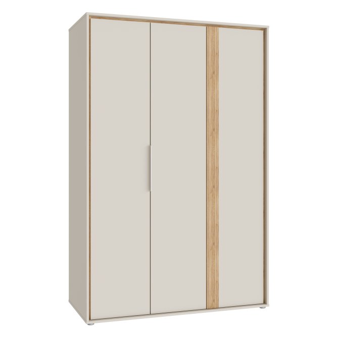 Szafa 3-drzwiowa WEXLIN 126 cm piaskowy dąb mauvella Szafa 3-drzwiowa WEXLIN 126 cm piaskowy dąb mauvella